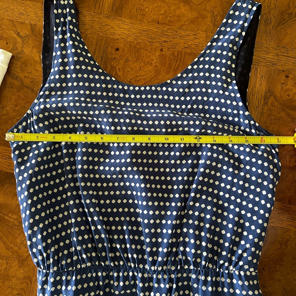 Marc by Marc Jacobs Blue and White Polka Dot Midi Dress Sz 10 - Picture 10 of 10